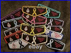 Aracoma 481 Cancer Set collectible boy scout order of arrow patches