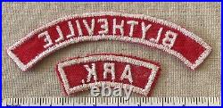 BLYTHEVILLE ARKANSAS Boy Scout Red & White Community State Strip PATCHES RWS MBS