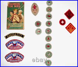BOY GIRL CUB SCOUTS vintage patches book scarf necklace pin lot BOY GIRL CUB SCOUTS vintage patches book scarf necklace pin lot
