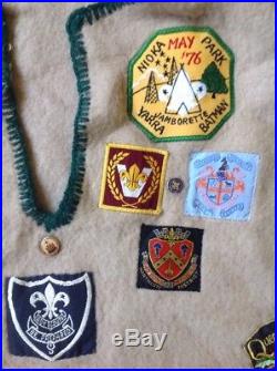 BOY SCOUT PONCHO vintage badge JAMBOREE 1935 1977 BLANKET CUBS patch Australia