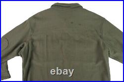 BOY SCOUTS OF AMERICA Men's 3XL Olive Green Wool Shirt Jacket with Elbow Patches