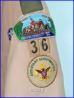 BOY SCOUTS Of America Shirt Mens XL VENTED Uniform BSA Microfiber Scout Patches