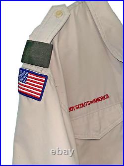 BOY SCOUTS Of America Shirt Mens XL VENTED Uniform BSA Microfiber Scout Patches