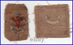 BSA 1910s Patrol Leader Second Class / First Class patches / scout badges SCARCE