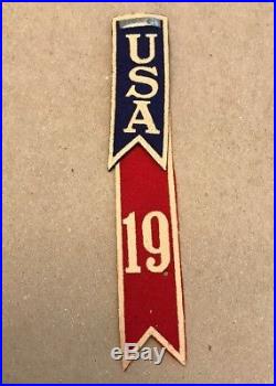 BSA 1937 Boy Scout World Jamboree Shoulder Flash USA 19 Felt Patch