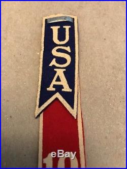BSA 1937 Boy Scout World Jamboree Shoulder Flash USA 19 Felt Patch