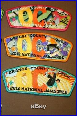 BSA 2013 National Jamboree Orange County Council Complete Patch Set