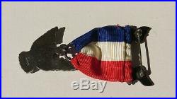 BSA Award Boy Scout STERLING Robbins Type 4 Eagle Medal with Case Patches