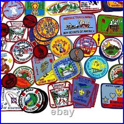 BSA/ BOY SCOUTS OF AMERICA PATCHES MIXED LOT OF (132) 1970s to 1990s