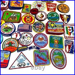 BSA/ BOY SCOUTS OF AMERICA PATCHES MIXED LOT OF (132) 1970s to 1990s