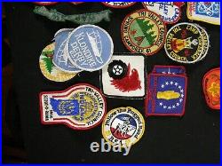 BSA Boy Scout Lot Collection Merit Badges Patches Sash OA Order of Arrow Vintage