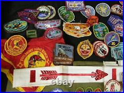 BSA Boy Scout Lot Collection Merit Badges Patches Sash OA Order of Arrow Vintage