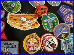 BSA Boy Scout Lot Collection Merit Badges Patches Sash OA Order of Arrow Vintage