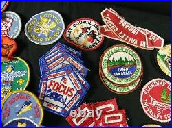 BSA Boy Scout Lot Collection Merit Badges Patches Sash OA Order of Arrow Vintage