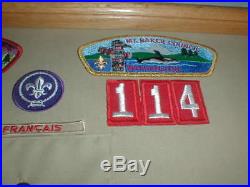 BSA Boy Scouts EAGLE Patch Merit Award FRAMED LOT Mt Baker WA Alaska Totem Pole