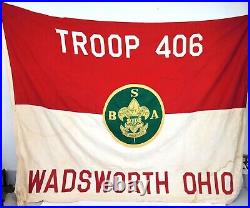 BSA Boy Scouts Troop 406 Wadsworth Ohio Patch Uniform Pins Flag Lot MS