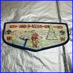 BSA Boy Scouts of America OA Embroidered Ko-Nosh-I-Oni Neckerchief and Patch