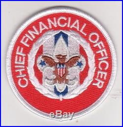 BSA Chief Financial Officer position patch lot / scout badge BSA2010 backing