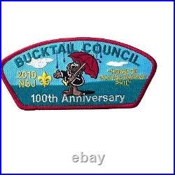 BSA Council 100th Anniversary 2010 Bucktail NSJ Shoulder Patch 4-Seasonal Set PA