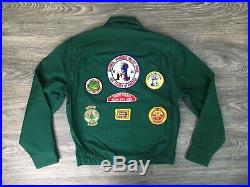 BSA Jacket Jamboree Vtg 60s Boy Scout Patches Portland Talon Council Coat Small