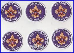 BSA Jamboree position patch lot / scout badge SINCE1910 backing, twill
