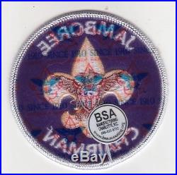 BSA Jamboree position scout patches, complete badge lot, since 1910 back