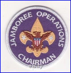 BSA Jamboree position scout patches, complete badge lot, since 1910 back