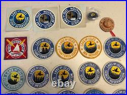 BSA Lake Of Isles Lot neckerchief slide patches stickers Staff 1969 1970s Rare BSA Lake Of Isles Lot neckerchief slide patches stickers Staff 1969 1970s Rare