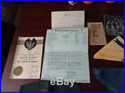BSA Lot 1940's / 50's Boy Scouts Eagle Scout Medal Letter Patches Mess Kit Pins