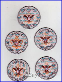 BSA National Manager position scout patch badge lot, Since 1910 back