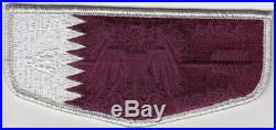 BSA OA Black Eagle Lodge 482 Flags of Transatlantic Council Qatar Flap Patch