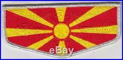 BSA OA Black Eagle Lodge 482 Transatlantic Council North Macedonia Flap Patch