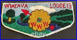 BSA OA Lodge 13 Wiatava C4 flap chenille cog river valley scout patch