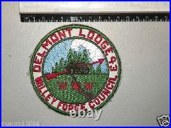 BSA OA Lodge 43 Delmont R4a with Brown Building Valley Forge 4 Round Patch