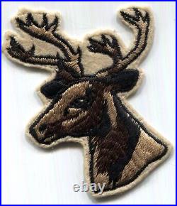 BSA OA Lodge 430 Ahwahnee X1 dear stag head shape scout felt patch
