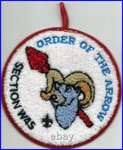 BSA OA Section W4S Chenille Boy Scout Order of the Arrow Patch