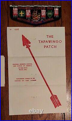 BSA Order Of The Arrow FLAP Patches Tapawingo Lodge 368 LOT OF TWO