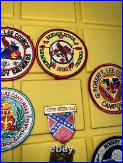 BSA Robert E Lee council patches and medal