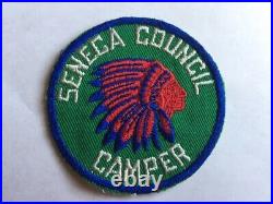 BSA Seneca Council Four (4) Different Style Camper Badges/Pocket Patch