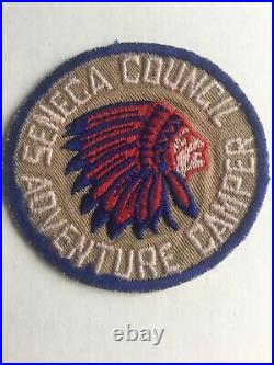 BSA Seneca Council Four (4) Different Style Camper Badges/Pocket Patch