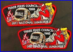 BSA THREE FIRES COUNCIL OA 41 2017 Jamboree 8-Patch NBA CHICAGO BULLS PROTOTYPE