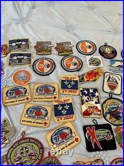 BSA boy Scout Cub Scout Patches Mixed Lot of 138, Multiples Of A Few, EXCELLENT