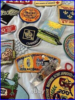 BSA boy Scout Cub Scout Patches Mixed Lot of 138, Multiples Of A Few, EXCELLENT