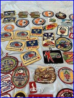 BSA boy Scout Cub Scout Patches Mixed Lot of 138, Multiples Of A Few, EXCELLENT