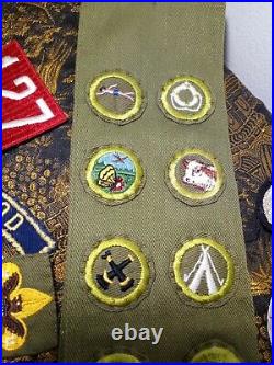 BSA patch and ephemera collection late 1950s Robert Crawford Cleveland Ohio Sash