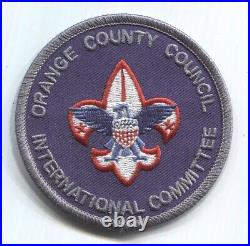 BSA position patch OCC International Committee mint Orange County Council