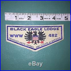 Black Eagle Lodge 482 OA Flap W-1A 110mm Woven Patch