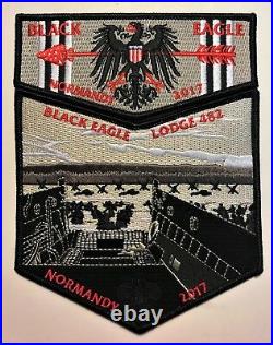 Black Eagle Oa Lodge 482 Bsa Transatlantic 2017 2-patch Wwii Normandy Landing