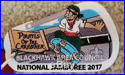 Blackhawk Area Council 2017 Jamboree Pirates of the Carabiner Set and Eye Patch