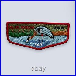 Blue Heron Lodge 349 OA Flap Boy Scout BSA Www Patch Vintage
